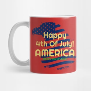 happy 4th of July America Mug